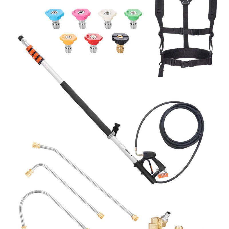 Augstspiediena teleskopiskā strūkla 6,4 m 276 bar