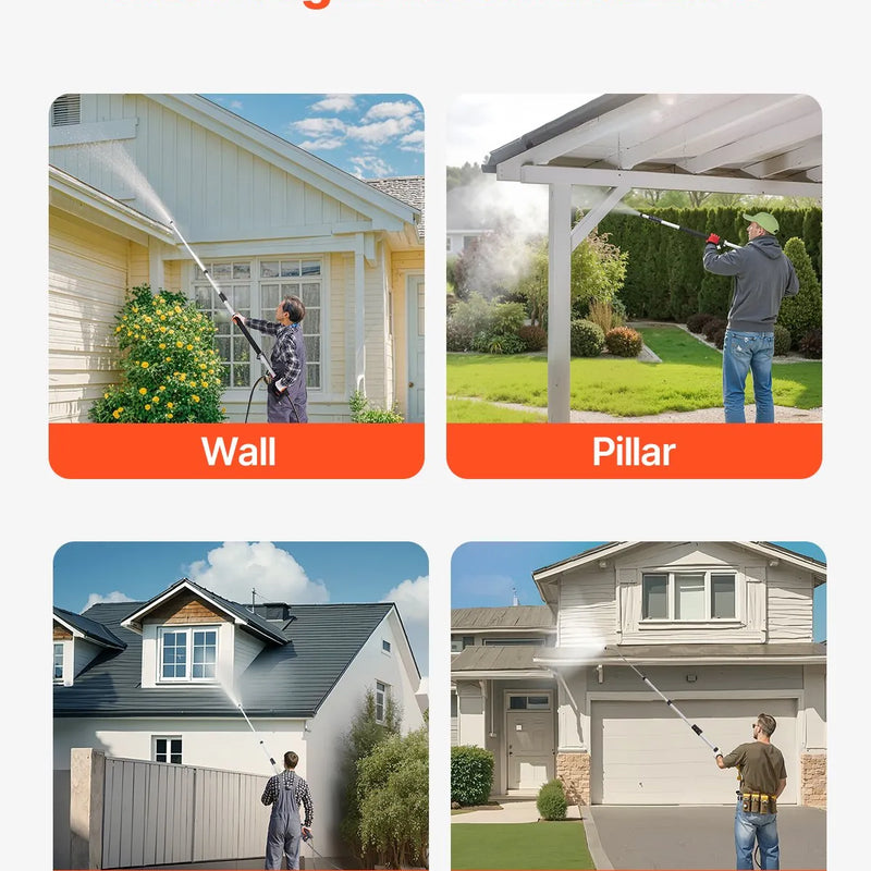 Augstspiediena teleskopiskā strūkla 6,4 m 276 bar