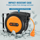 VEVOR 1600W automātiski ievelkama pagarinātāja spole ar 19 m strāvas vadu, 1 m ievadvadvads