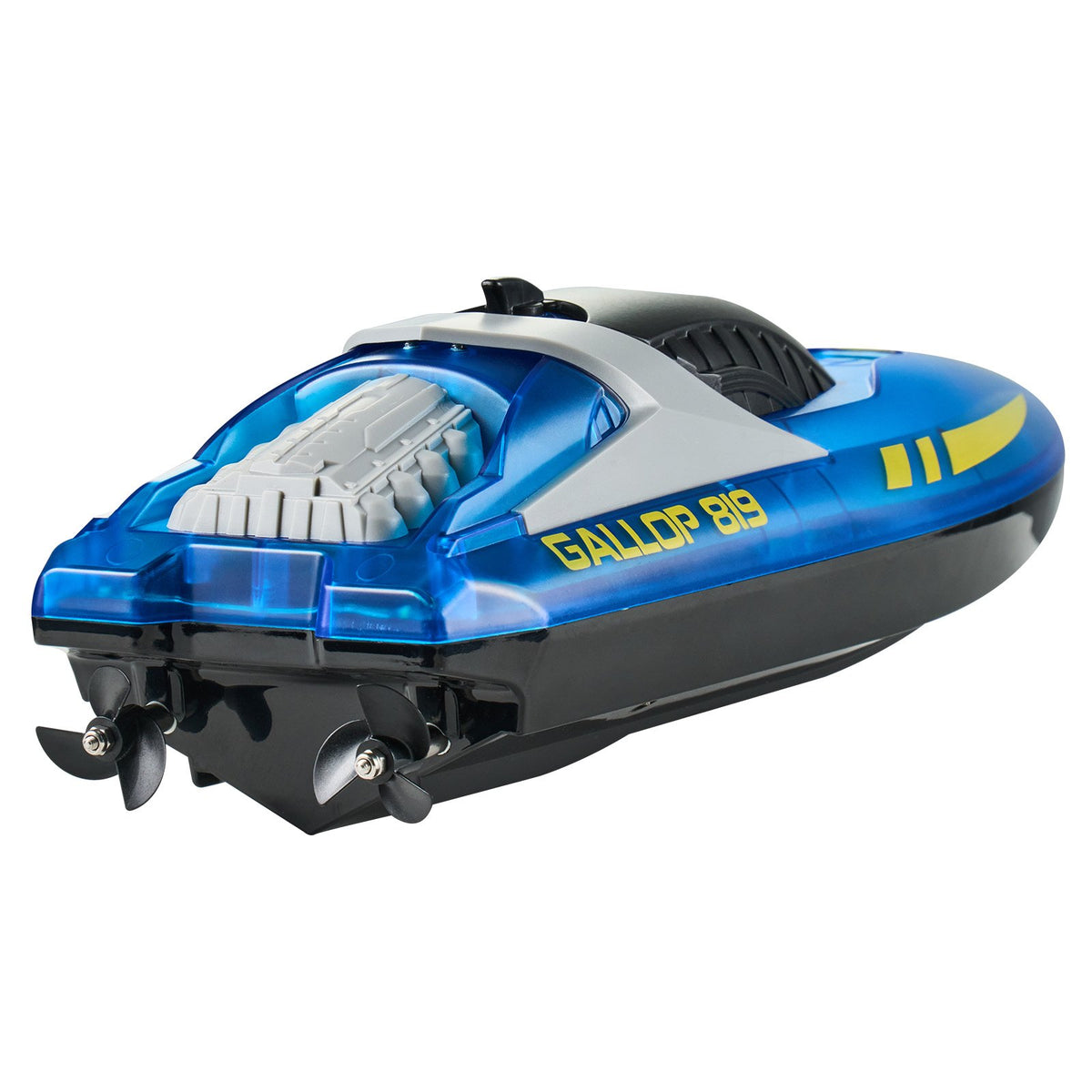 VEVOR RC-võidusõidupaat 2,4 GHz, 12 km/h, LED-iga, sinine