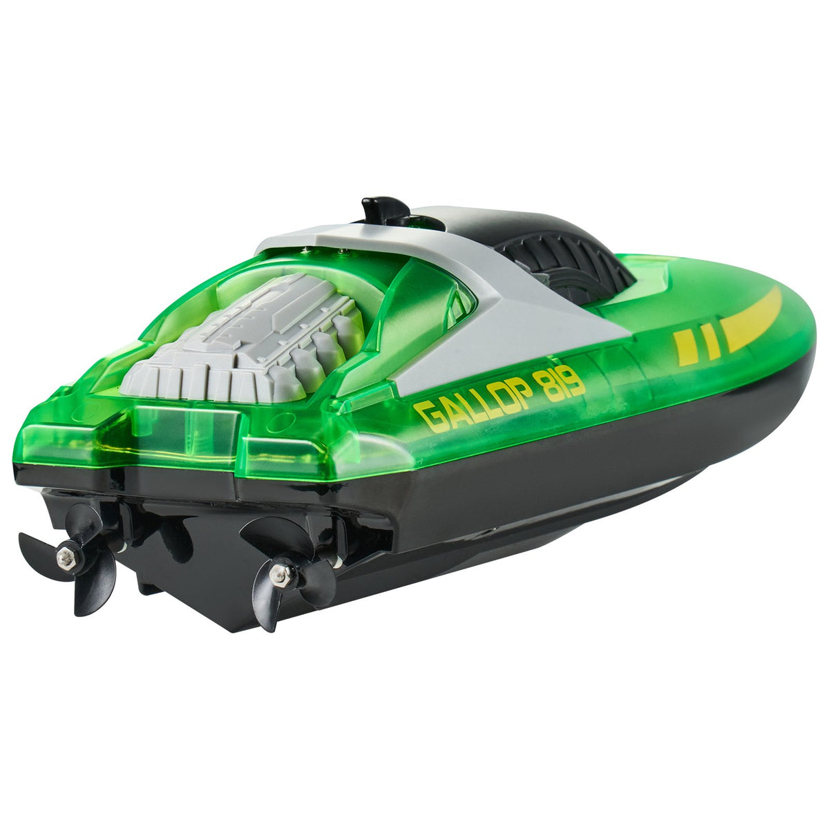 VEVOR RC-võidusõidupaat 2,4 GHz, 12 km/h, LED-iga, roheline
