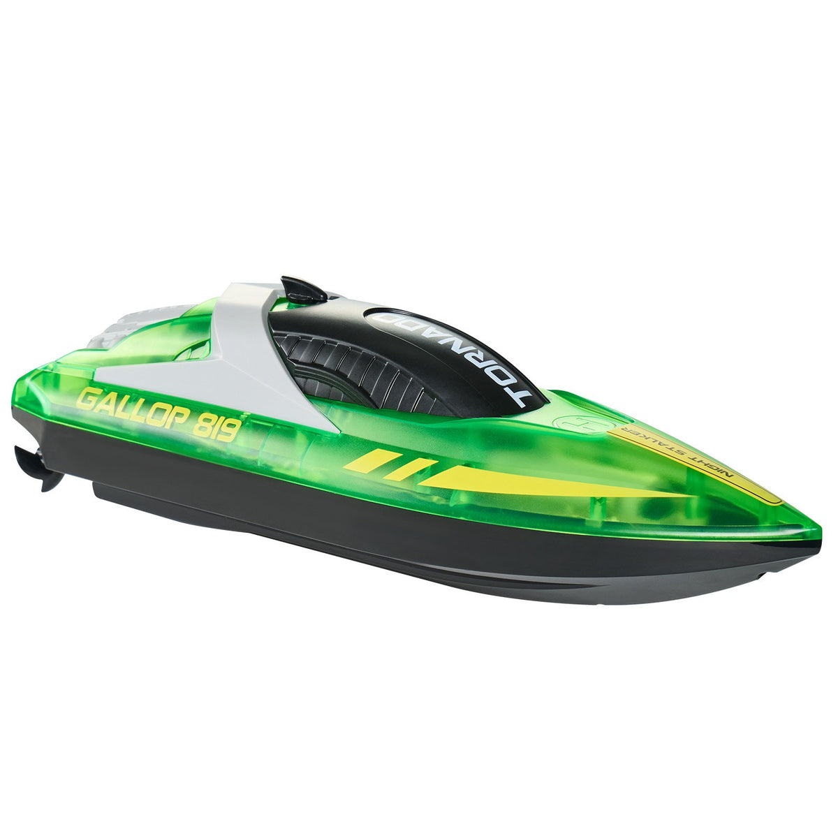 VEVOR RC-võidusõidupaat 2,4 GHz, 12 km/h, LED-iga, roheline