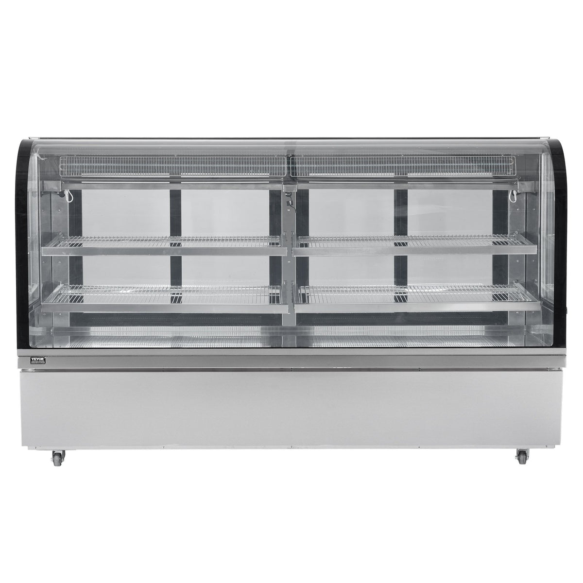 VEVOR Bakery Display Refrigerator 901 L, 4 Shelves, LED Lighting and Wheels