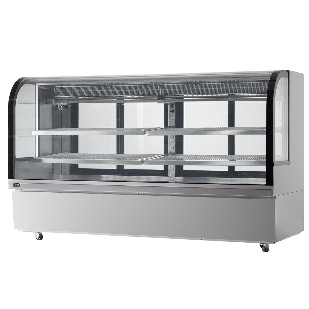 VEVOR Bakery Display Refrigerator 901 L, 4 Shelves, LED Lighting and Wheels