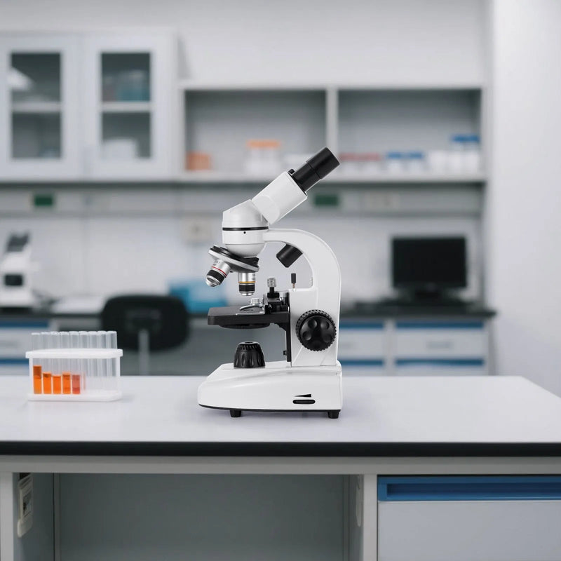 VEVOR binokulārais mikroskops pieaugušajiem ar 40-2000× palielinājumu, profesionāls kompozītmikroskopa komplekts ar LED apgaismojumu un tālruņa turētāju, alumīnija sakausējuma korpuss, piemērots laboratorijām, skolām un mājas lietošanai