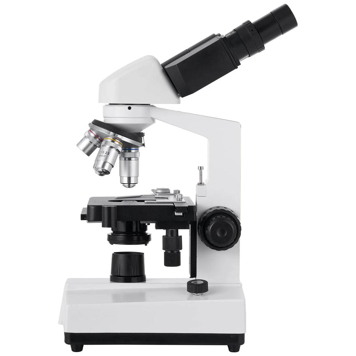 VEVOR Binocular Microscope for Adults, Professional Compound Microscope Kit with 40–5000× Magnification, Dual-Layer Specimen Stage and Dual Eyepiece Sets, Aluminium Alloy Body, LED Illumination and Phone Holder