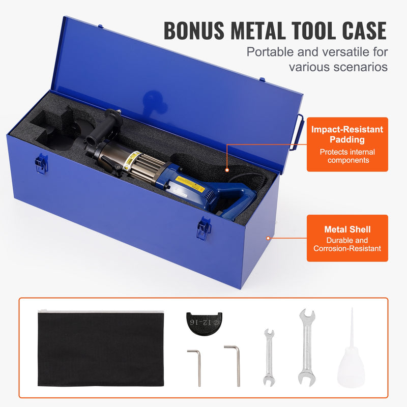 VEVOR 1500W elektriskais hidrauliskais armatūras locītājs - locīšana līdz līdz 12-22mmi (