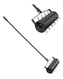 Zāliena aerators ar rullīti, 46 cm, manuāls, smags, melns