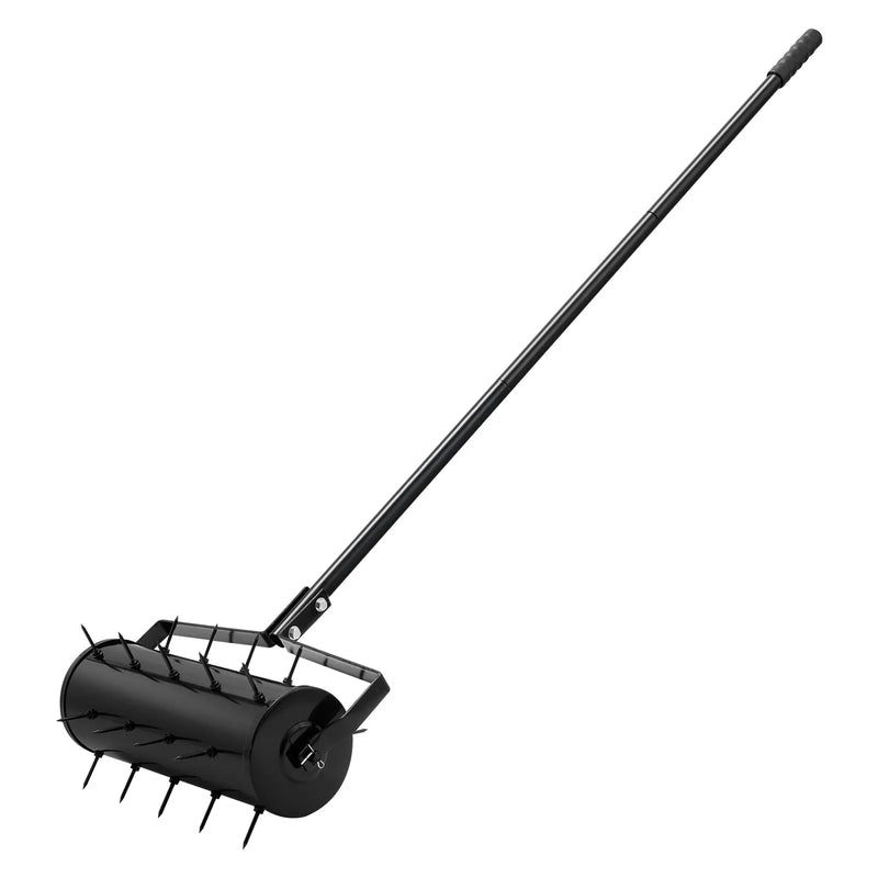 Zāliena aerators ar rullīti, 46 cm, manuāls, smags, melns