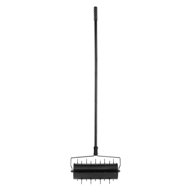 Zāliena aerators ar rullīti, 46 cm, manuāls, smags, melns