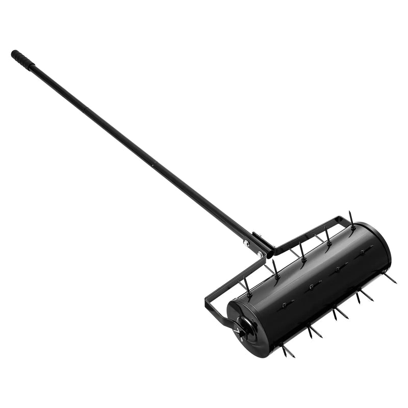 Zāliena aerators ar rullīti, 46 cm, manuāls, smags, melns