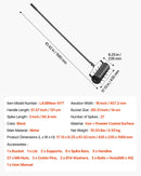 Zāliena aerators ar rullīti, 46 cm, manuāls, smags, melns