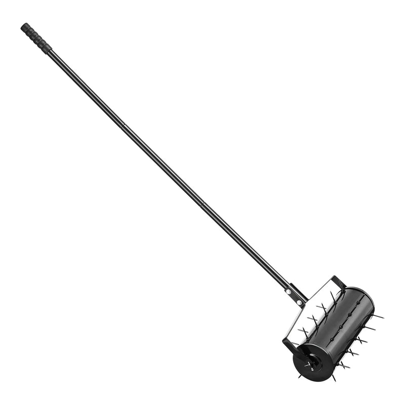 Zāliena aerators ar rullīti, 46 cm, manuāls, smags, melns
