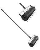 Zāliena aerators ar rullīti, 53 cm, manuāls, smags, melns