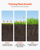 Zāliena aerators ar rullīti, 53 cm, manuāls, smags, melns