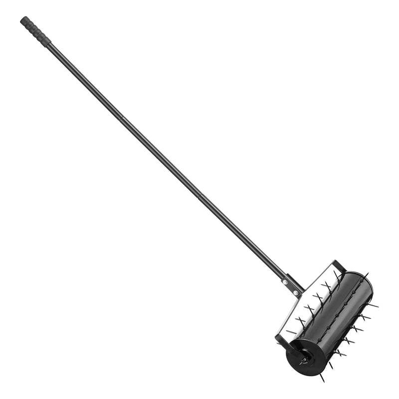Zāliena aerators ar rullīti, 53 cm, manuāls, smags, melns