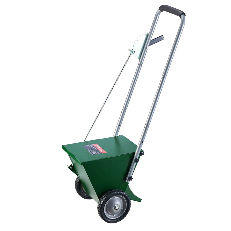 Sausās līnijas marķieris ar 2 riteņiem, 5,1 vai 10,2 cm līnijām, izturīgs tērauda krīta izkliedētājs 11,3 kg