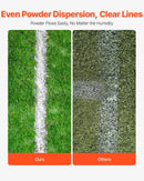 Sausās līnijas marķieris ar 2 riteņiem, 5,1 vai 10,2 cm līnijām, izturīgs tērauda krīta izkliedētājs 11,3 kg