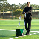 Sausās līnijas marķieris ar 2 riteņiem, 5,1 vai 10,2 cm līnijām, izturīgs tērauda krīta izkliedētājs 11,3 kg