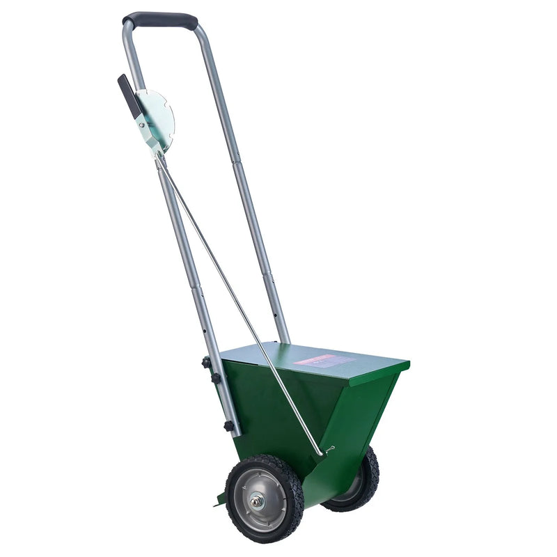 Sausās līnijas marķieris ar 2 riteņiem, 5,1 vai 10,2 cm līnijām, izturīgs tērauda krīta izkliedētājs 11,3 kg