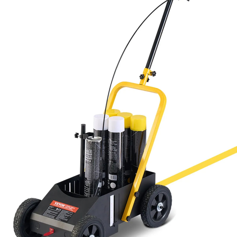 Līniju marķēšanas ratiņi 61 × 33 × 90 cm līniju marķēšanas iekārta, melna