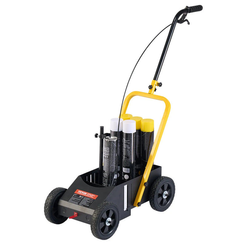 Līniju marķēšanas ratiņi 61 × 33 × 90 cm līniju marķēšanas iekārta, melna