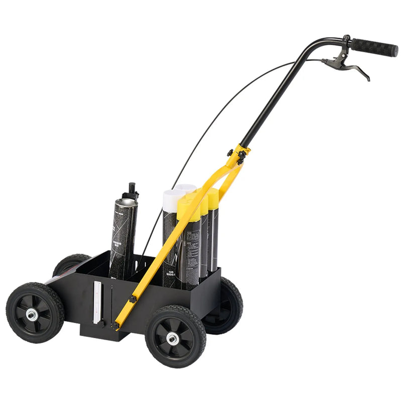 Līniju marķēšanas ratiņi 61 × 33 × 90 cm līniju marķēšanas iekārta, melna