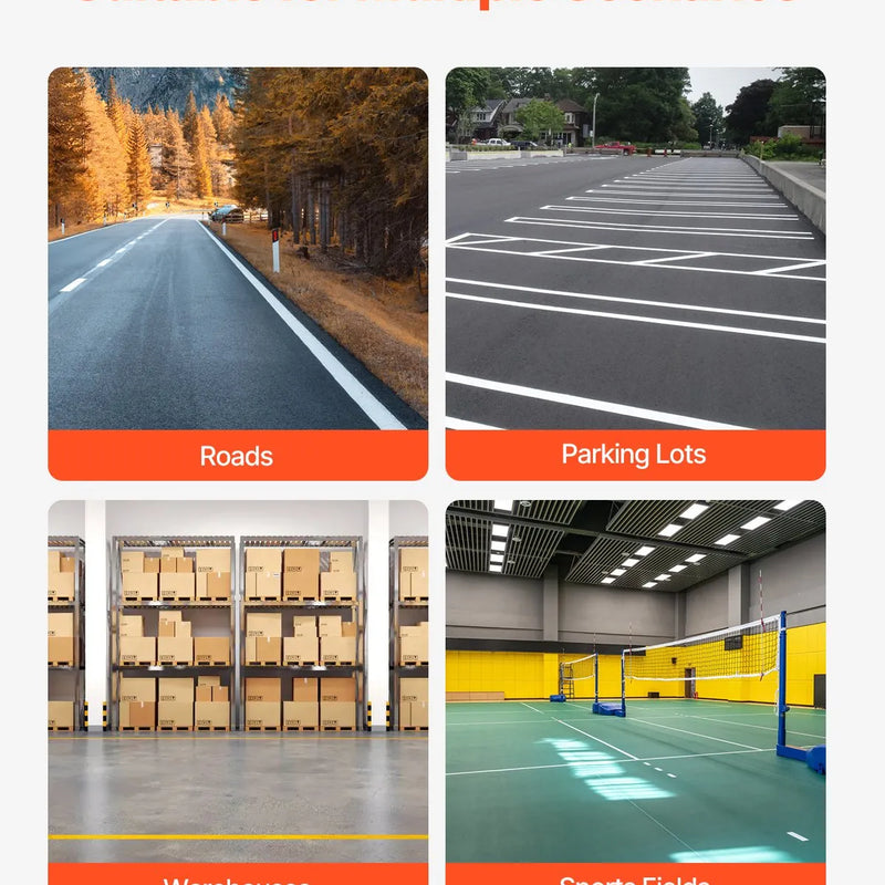 Līniju marķēšanas ratiņi 61 × 33 × 90 cm līniju marķēšanas iekārta, melna