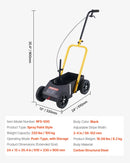 Līniju marķēšanas ratiņi 61 × 33 × 90 cm līniju marķēšanas iekārta, melna