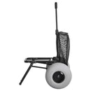VEVOR pludmales rati ar lieliem smilšu riteņiem, 460 x 375 mm platforma, salokāma konstrukcija, 320 mm balona tipa riteņi, kravnesība 75 kg, regulējams augstums 855–1150 mm, piemēroti pludmalei un kempingam - ZEMLETES.LV