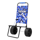 VEVOR pludmales ratiņi ar lieliem riteņiem smiltīm, kravas platforma 391 x 399 mm, 25,4 cm PE cietie riteņi, kravnesība 31,3 kg, salokāmi ratiņi, pastiprināta konstrukcija piknikam, kempingam, makšķerēšanai, pludmalei un dārza darbiem - ZEMLETES.LV