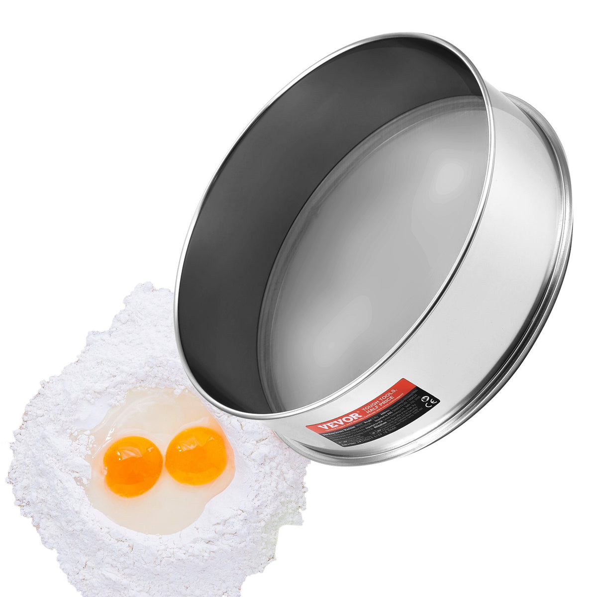 VEVOR flour sieve 150 mesh, stainless steel