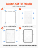 Ķēžu posmu žoga vārti 81 × 117 см, regulējami, cinkoti, rūsas izturīgi