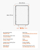 Ķēžu posmu žoga vārti 81 × 117 см, regulējami, cinkoti, rūsas izturīgi