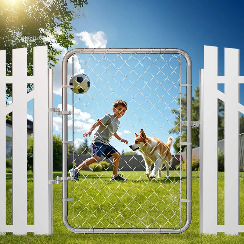 Ķēžu posmu žoga vārti 81 × 117 см, regulējami, cinkoti, rūsas izturīgi