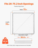 Metāla sieta dārza vārti 914 × 1219 мм (stabi nav iekļauti)
