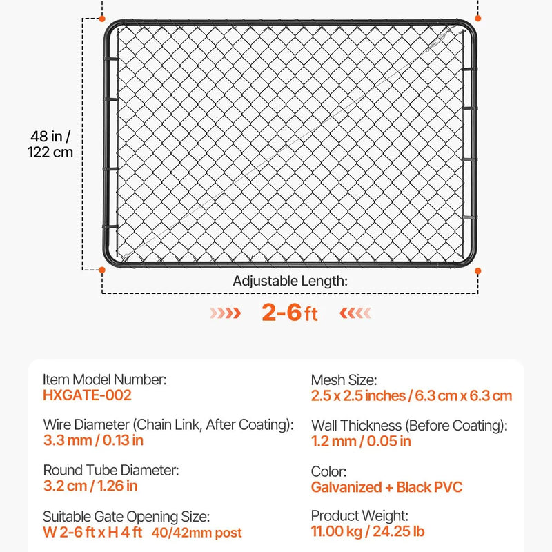 Sieta žoga vārti 0,67-1,83 × 1,83 м, dārzam (stabi nav iekļauti komplektā)