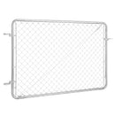 Ķēžu posmu žoga vārti 183 × 122 cm, regulējami, cinkoti, rūsas izturīgi, piemēroti 67-183 cm × 183 cm atvērumam, stabi nav iekļauti