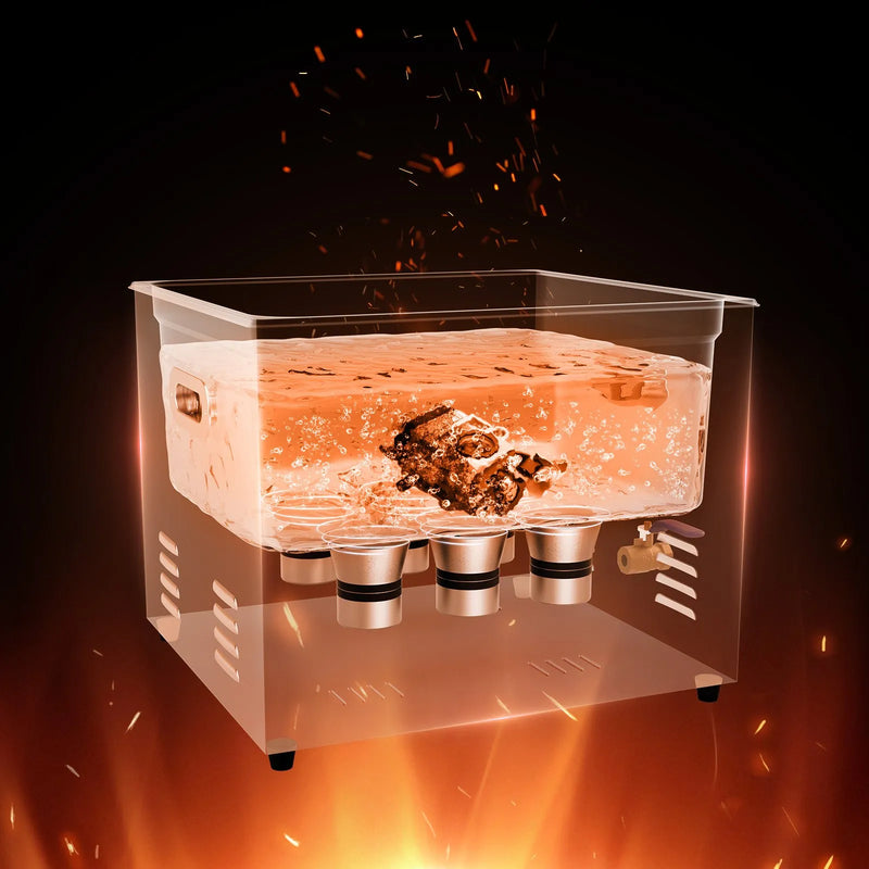 VEVOR 15 l ultraskaņas tīrītājs, profesionāla 360 W tīrīšanas iekārta ar taimeri un sildītāju, 40 kHz digitālais ultraskaņas tīrītājs ar grozu, pulksteņiem, brillēm, rotaslietām, zobu kapēm, rūpnieciskām detaļām un instrumentiem