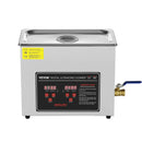 VEVOR ultraskaņas tīrītājs ar digitālo taimeri un sildīšanu, profesionāls ultraskaņas juvelierizstrādājumu tīrītājs, nerūsējošā tērauda apsildāma tīrīšanas iekārta briļļļu, pulksteņu, gredzenu, sīku detaļu un shēmu plašu tīrīšanai, 6 l