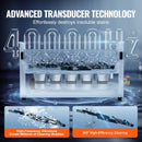 VEVOR 10 l ultraskaņas ierocis tīrītājs, 300 W profesionāla ultraskaņas tīrīšanas iekārta ar taimeri un sildītāju, 40 kHz digitālais ultraskaņas tīrītājs ar grozu ierocim, patronām un militārajiem piederumiem