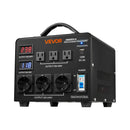 VEVOR sprieguma automātiskais pārveidotājs transformators 5000 VA ar 110 V uz 220 V un 220 V uz 110 V pārveidošanu, ar 3 US ligzdām, 3 EU ligzdām, LCD displeju un automātiskā drošinātāja aizsardzību - ZEMLETES.LV