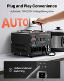 VEVOR sprieguma automātiskais pārveidotājs transformators 3000 VA ar 110 V uz 220 V un 220 V uz 110 V pārveidošanu, ar 3 US ligzdām, 3 EU ligzdām, LCD displeju un automātiskā drošinātāja aizsardzību - ZEMLETES.LV