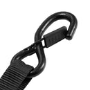 VEVOR ievelkamas sprūdrata nostiprināšanas siksnas 25,4 mm × 3 m ar S veida āķiem, pārrāvuma slodze 544 kg, 4 mīkstās cilpas, kravu nostiprināšanai pārvadāšanā, piekabēm, motocikliem, kajakiem un auto jumtam, 4 gab.