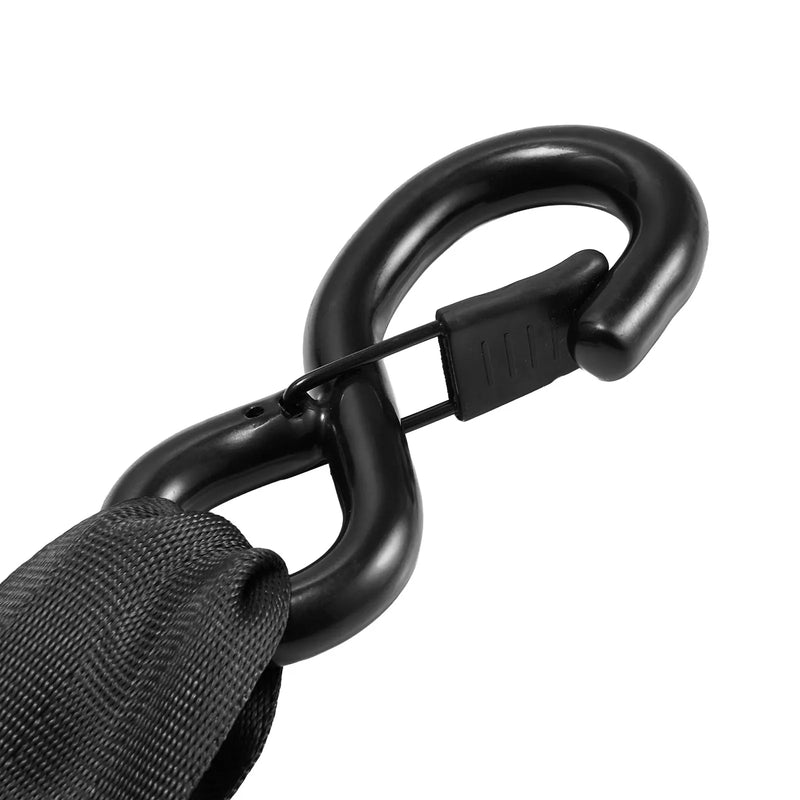 VEVOR ievelkamas sprūdrata stiprinājuma siksnas, 50,8 mm × 3 m, ar S veida āķiem, pārrāvuma izturība 1375 kg, 2 mīkstās cilpas, kravas nostiprināšanai pārvadāšanā, piekabēs, motocikliem, kajakiem un uz auto jumta, 2 gab. komplekts