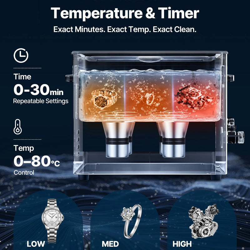 VEVOR 15 l ultraskaņas tīrītājs, profesionāla ultraskaņas tīrīšanas iekārta ar tīrīšanas grozu un digitālo displeju, 240 W nerūsējošā tērauda 40 kHz industriāls tīrītājs detaļu, karburatoru un instrumentu tīrīšanai