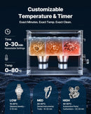 VEVOR 15 l ultraskaņas tīrītājs, profesionāla ultraskaņas tīrīšanas iekārta ar tīrīšanas grozu un digitālo displeju, 240 W nerūsējošā tērauda 40 kHz industriāls tīrītājs detaļu, karburatoru un instrumentu tīrīšanai