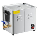 VEVOR 10 l ultraskaņas tīrītājs, profesionāla ultraskaņas tīrīšanas iekārta ar tīrīšanas grozu un digitālo displeju, 180 W nerūsējošā tērauda 40 kHz tīrīšanas iekārta pulksteņu, skuvekļu, juvelierizstrādājumu, monētu un citu priekšmetu tīrīšanai