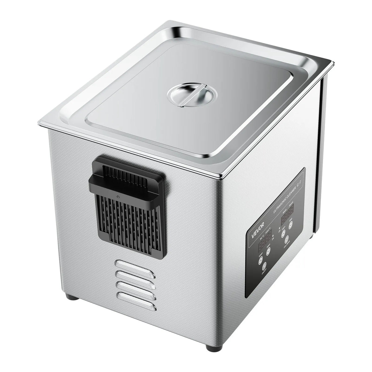 VEVOR 10 l Ultrasonic Cleaner, Professional Ultrasonic Cleaning Machine with Cleaning Basket and Digital Display, 180 W Stainless Steel 40 kHz Cleaning Equipment for Watches, Razors, Jewellery, Coins and Other Items