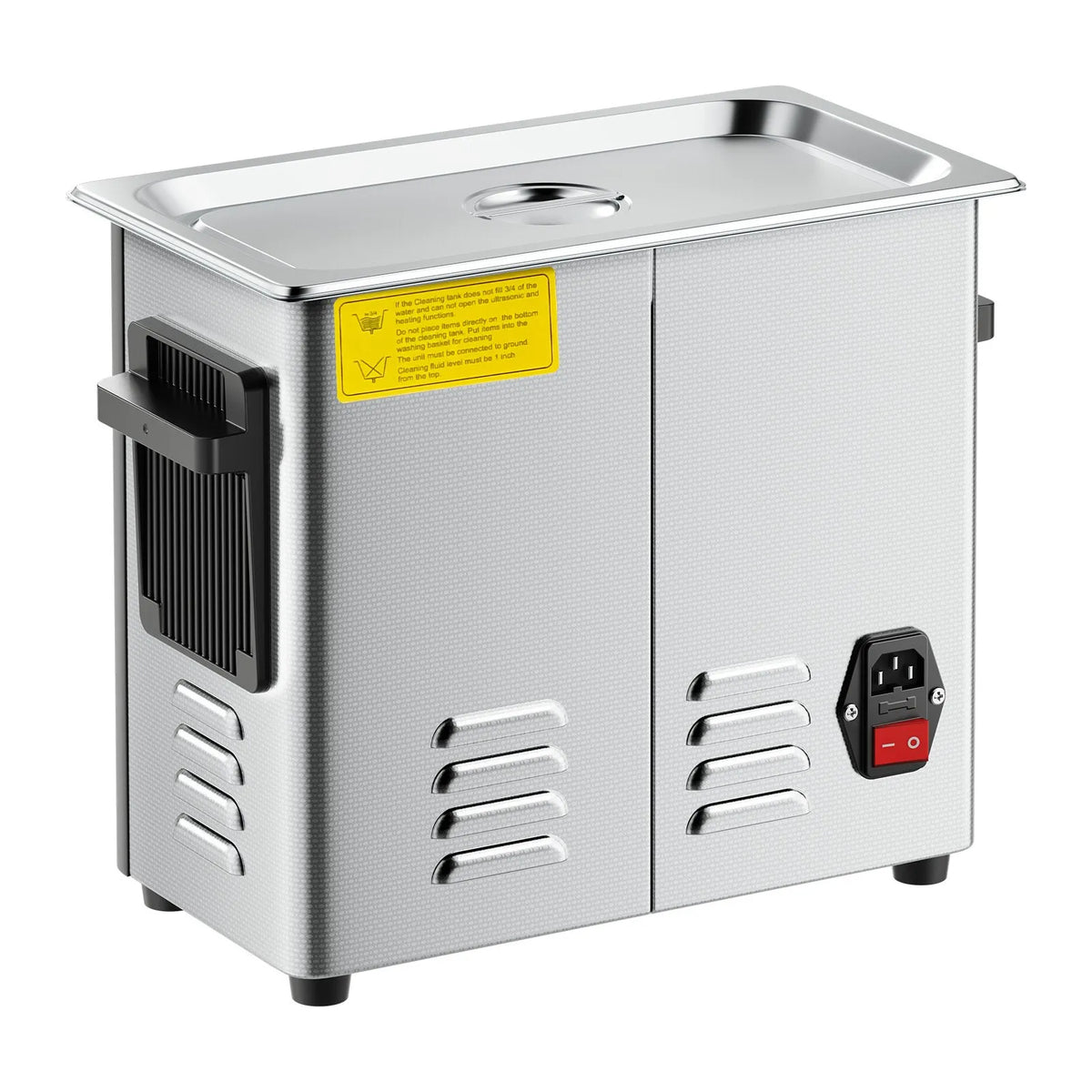 VEVOR 6 l Ultrasonic Cleaner, Professional Ultrasonic Cleaning Machine with Cleaning Basket and Digital Display, 120 W Stainless Steel 40 kHz Cleaning Machine for Watches, Razors, Jewellery, Coins and Other Items